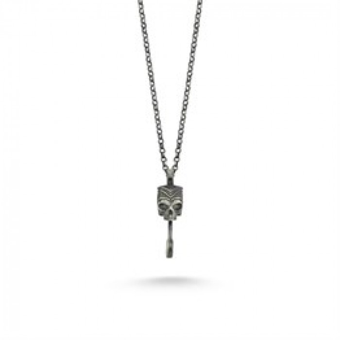 Special Plated Skull Silver Necklace